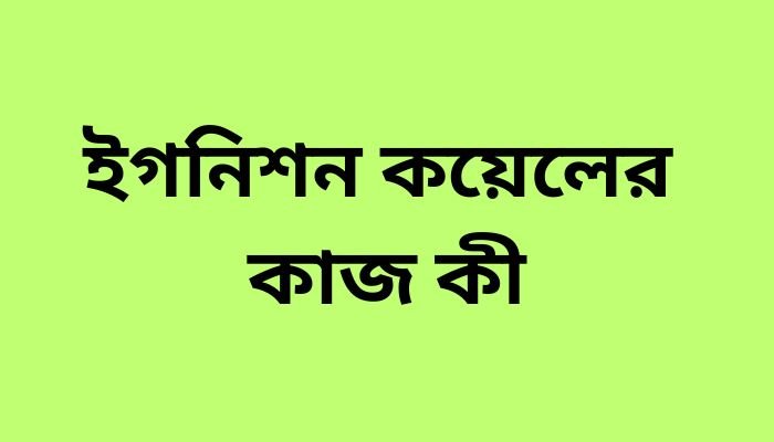 ইগনিশন কয়েলের কাজ কী